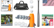 Load image into Gallery viewer, Kids Auto Pitching Machine &amp; Baseball Training Set - Includes 10 Baseballs, Bat