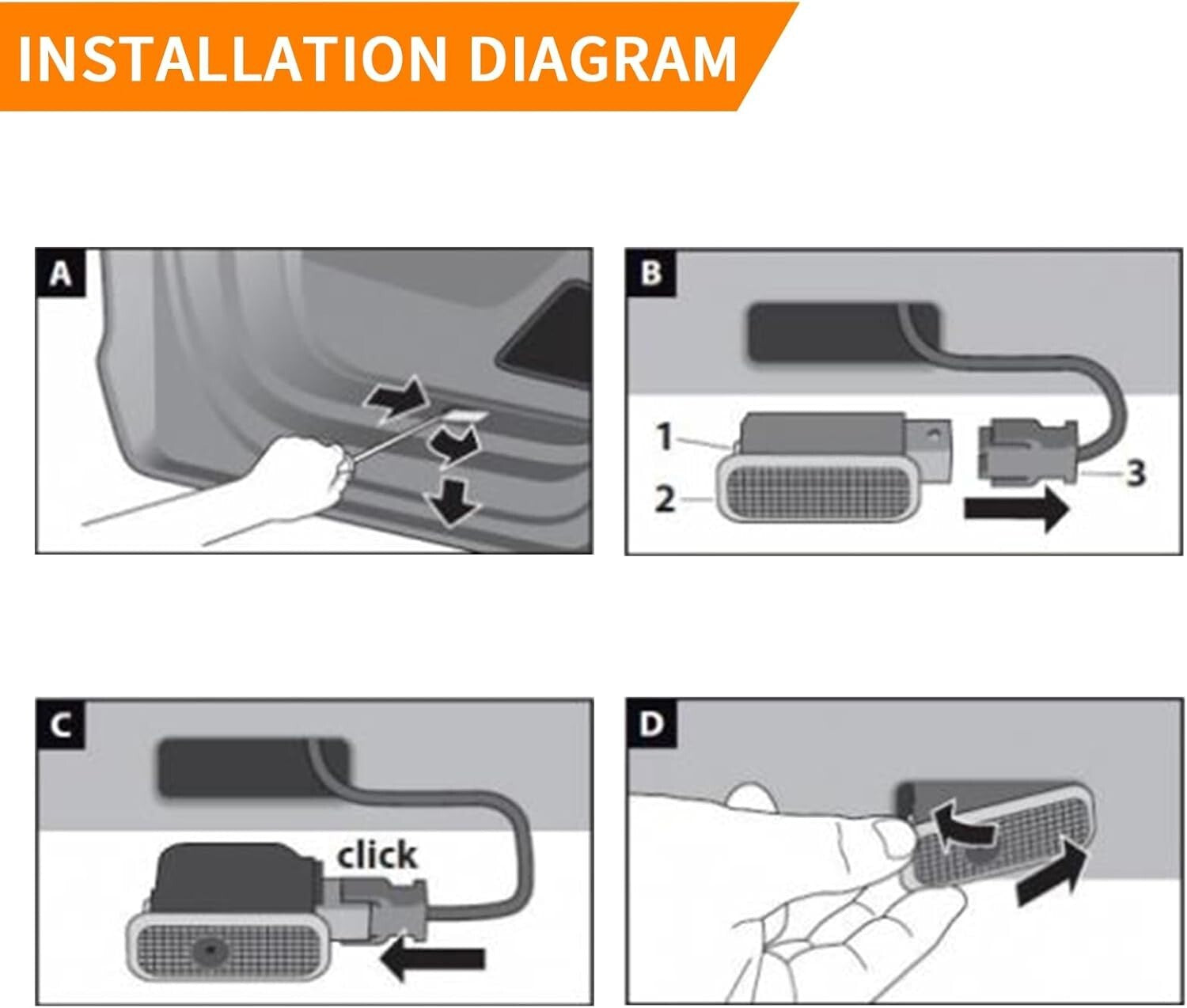 2 Pcs LED Ghost Shadow Door Lights for Audi Models - Fade Resistant Projection