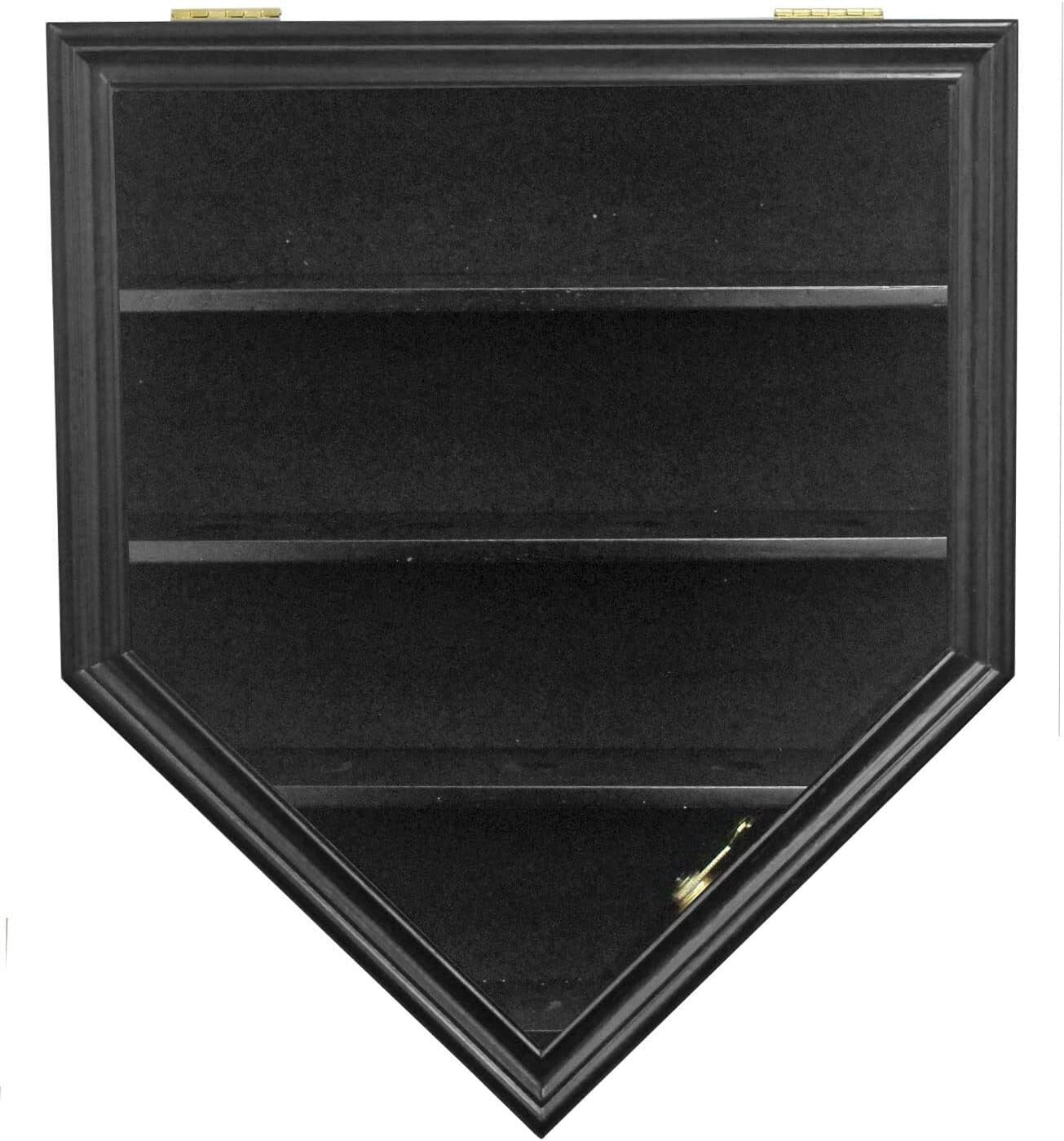 Wall-Mounted Baseball Display Case for 12 Balls with UV Protection & Locks