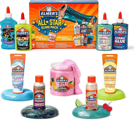 Fun-Filled Elmer’s All-Star Slime Kit with Fluffy & Glow-in-the-Dark Options