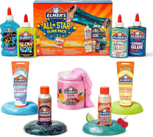 Load image into Gallery viewer, Fun-Filled Elmer’s All-Star Slime Kit with Fluffy &amp; Glow-in-the-Dark Options