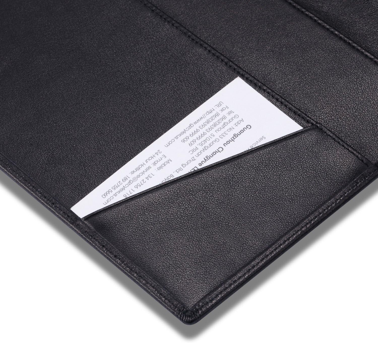 Handmade Italian Calfskin Business Portfolio Notebook Folder, Luxurious Gift