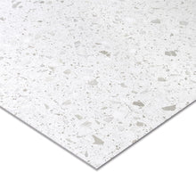 Load image into Gallery viewer, DIY-Friendly Waterproof White Granite Peel and Stick Floor Tiles 12x12 Size