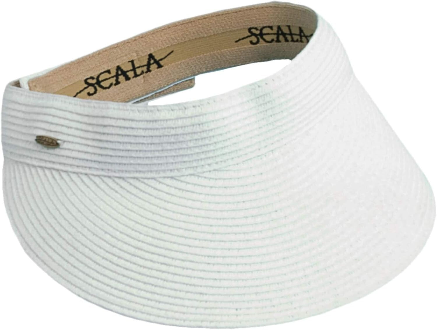 Lightweight Adjustable Paper Braid Visor - Summer Essential for Women