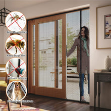 Load image into Gallery viewer, Fiberglass Magnetic Screen Door - 48x96in, Easy Install, Kids &amp; Pets Friendly