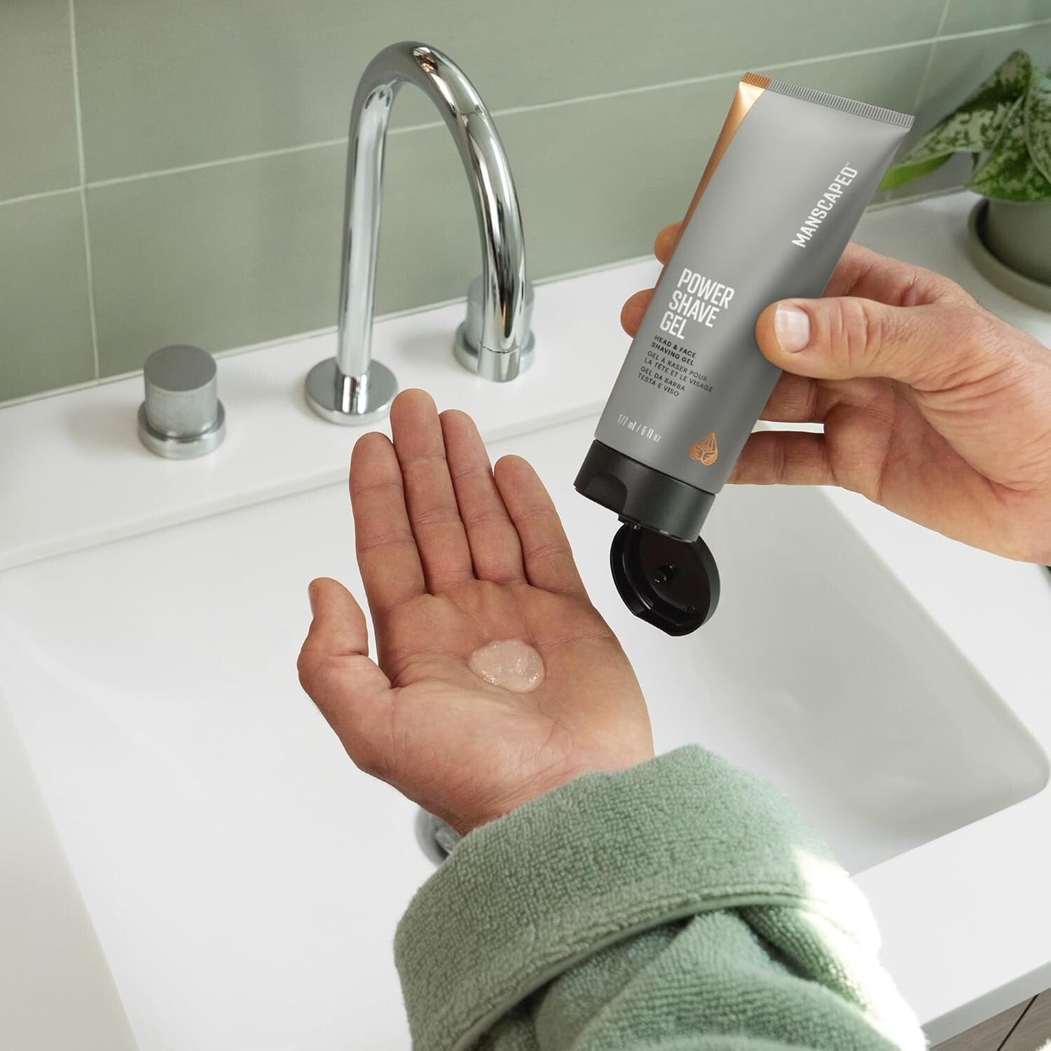 Men’s Electric Face Shaver with Interchangeable Blades & Shaving Gel – SkinSafe