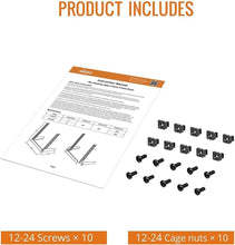 Load image into Gallery viewer, 12U Desktop Server Rack - Sturdy Open Frame for AV/Data/IT Equipment