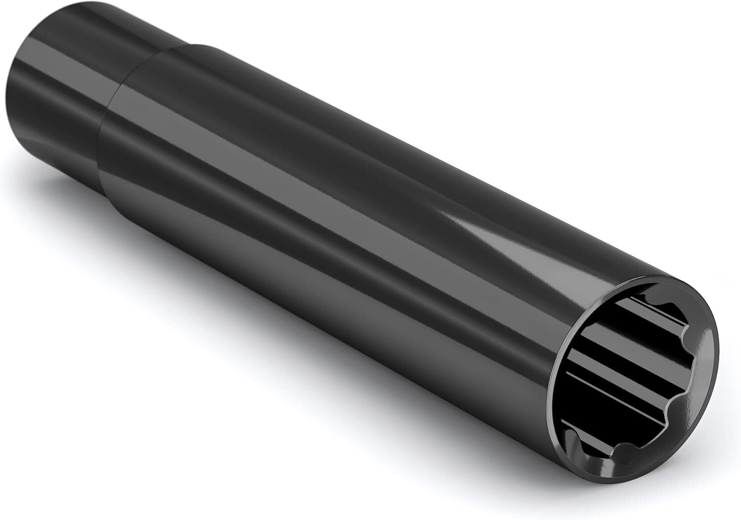 Durable Black 1/2"-20 Spline Spike Lug Nut Set - 25 Pack with Extra Spike