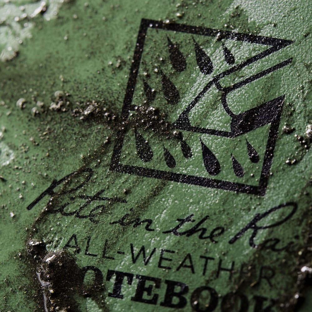 Durable Weatherproof Top Spiral Notebooks, Green - 6-Pack for Active Lifestyles