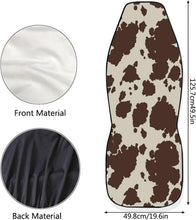 Load image into Gallery viewer, Machine Washable Cow Print Car Seat Protectors - Stylish &amp; Durable Design
