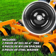 Load image into Gallery viewer, Heavy-Duty Flat-Free Tire &amp; Wheel Assemblies - 9 X 3.50-4 for Garden Equipment