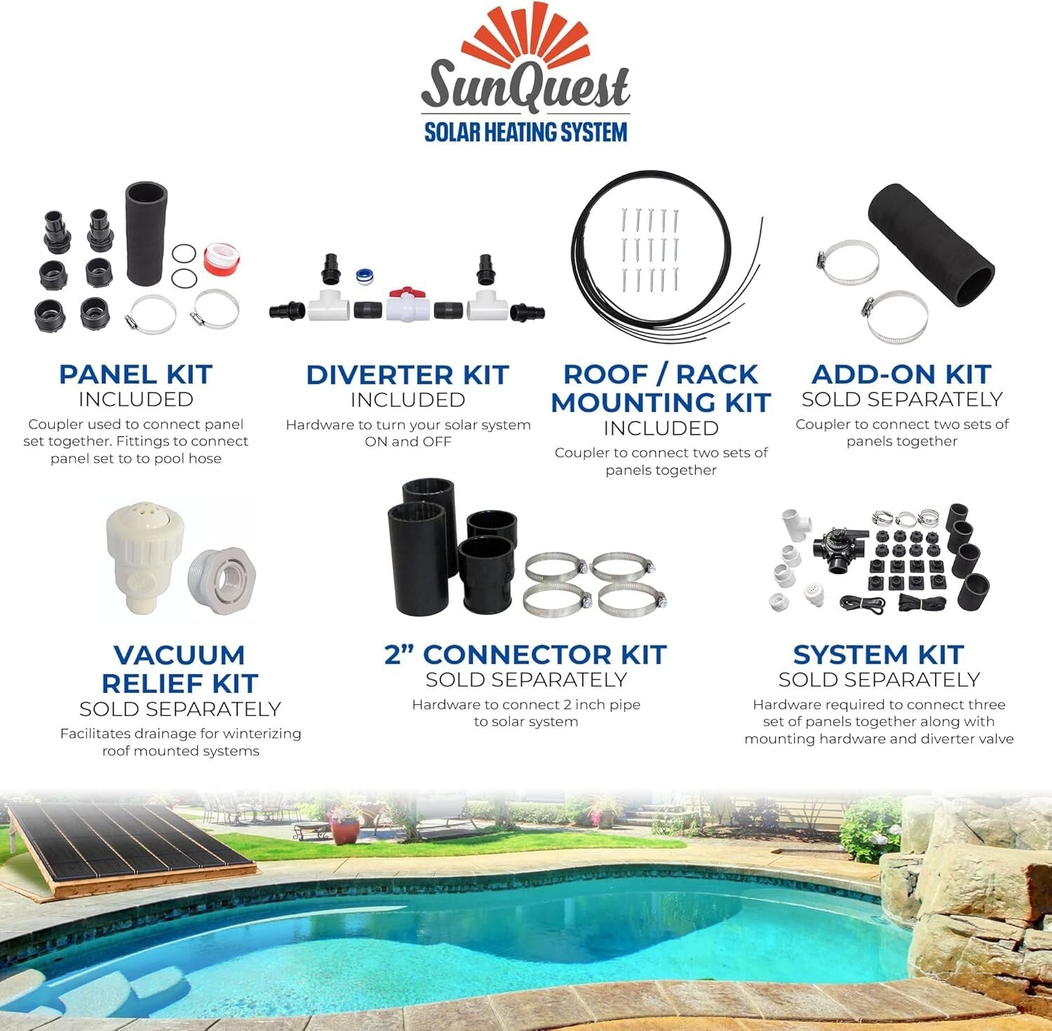 Durable Roof-Mounted Solar Heater Panels - Max-Flow Design for Efficient Heating
