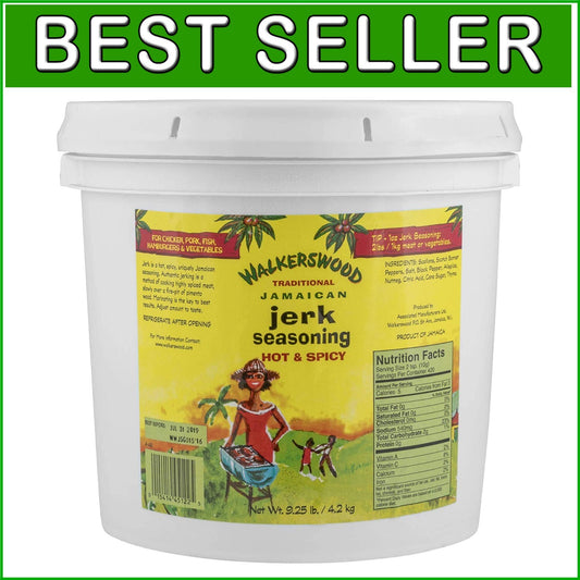 Authentic Jamaican Jerk Seasoning - Spicy Marinade, 128 Fl Oz for Gourmet Dishes