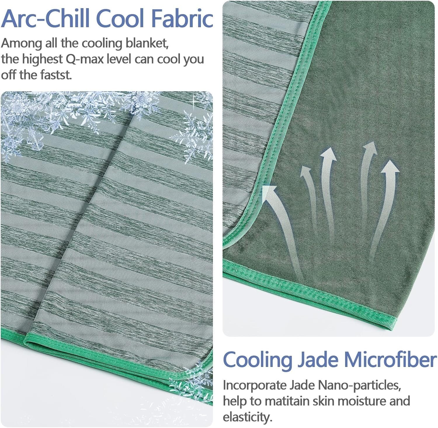 90"x90" Queen Size Cooling Blanket for Hot Sleepers - Ultra Breathable Comfort