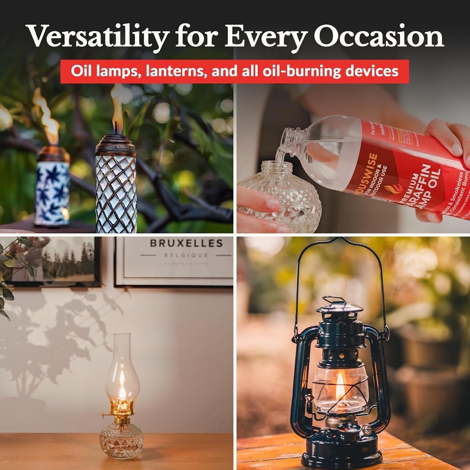 Versatile 2-Gallon Paraffin Oil - Indoor & Outdoor Solution for Elegant Lighting