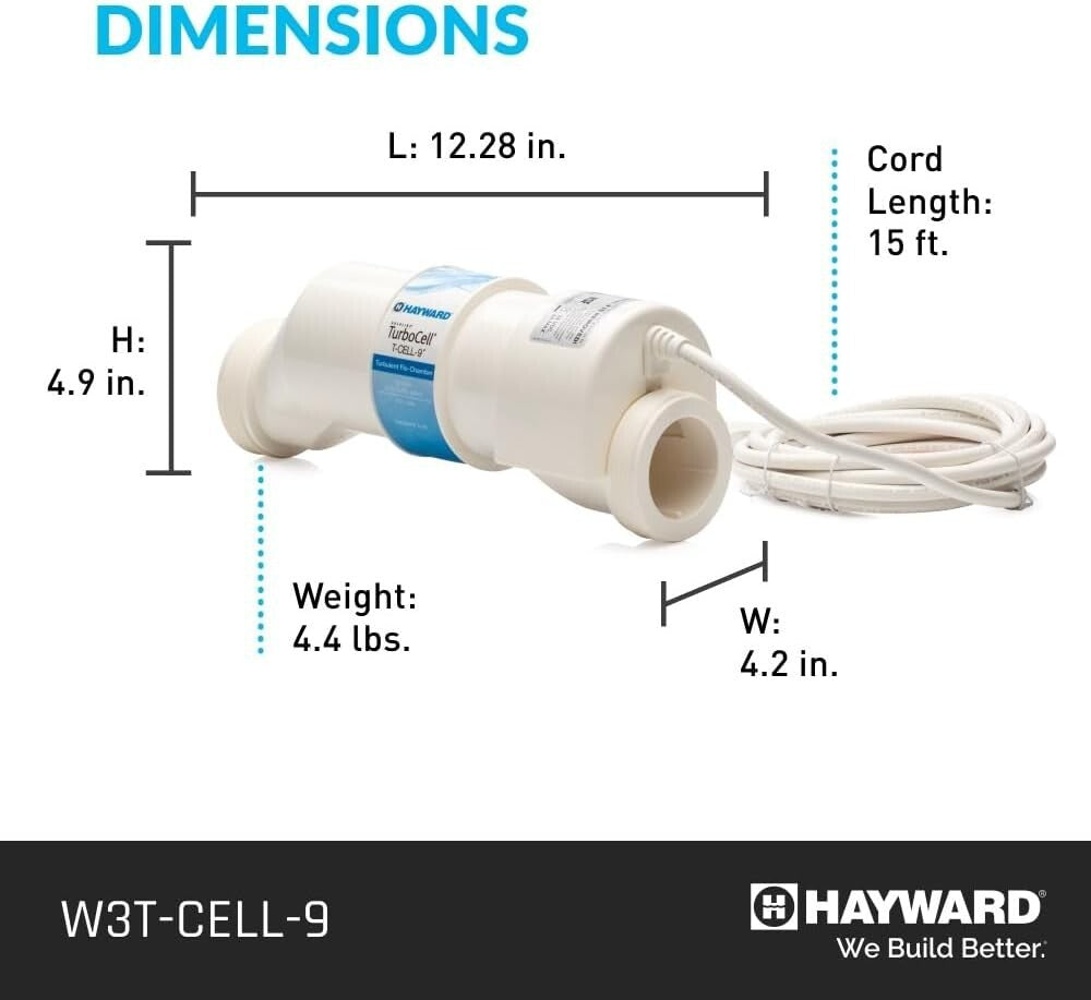 Efficient TurboCell Replacement Salt Cell for In-Ground Pools - 25k Gallons Max