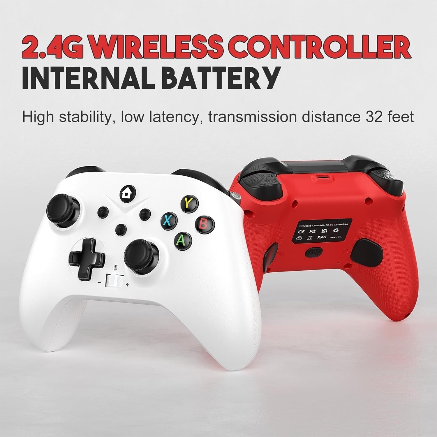 2-Pack Wireless Controllers for Xbox X|S & Windows 10/11 - Dual Vibration