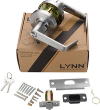 Load image into Gallery viewer, Stylish Heavy-Duty Keyed Lever Lock - Satin Chrome Finish for Commercial Spaces