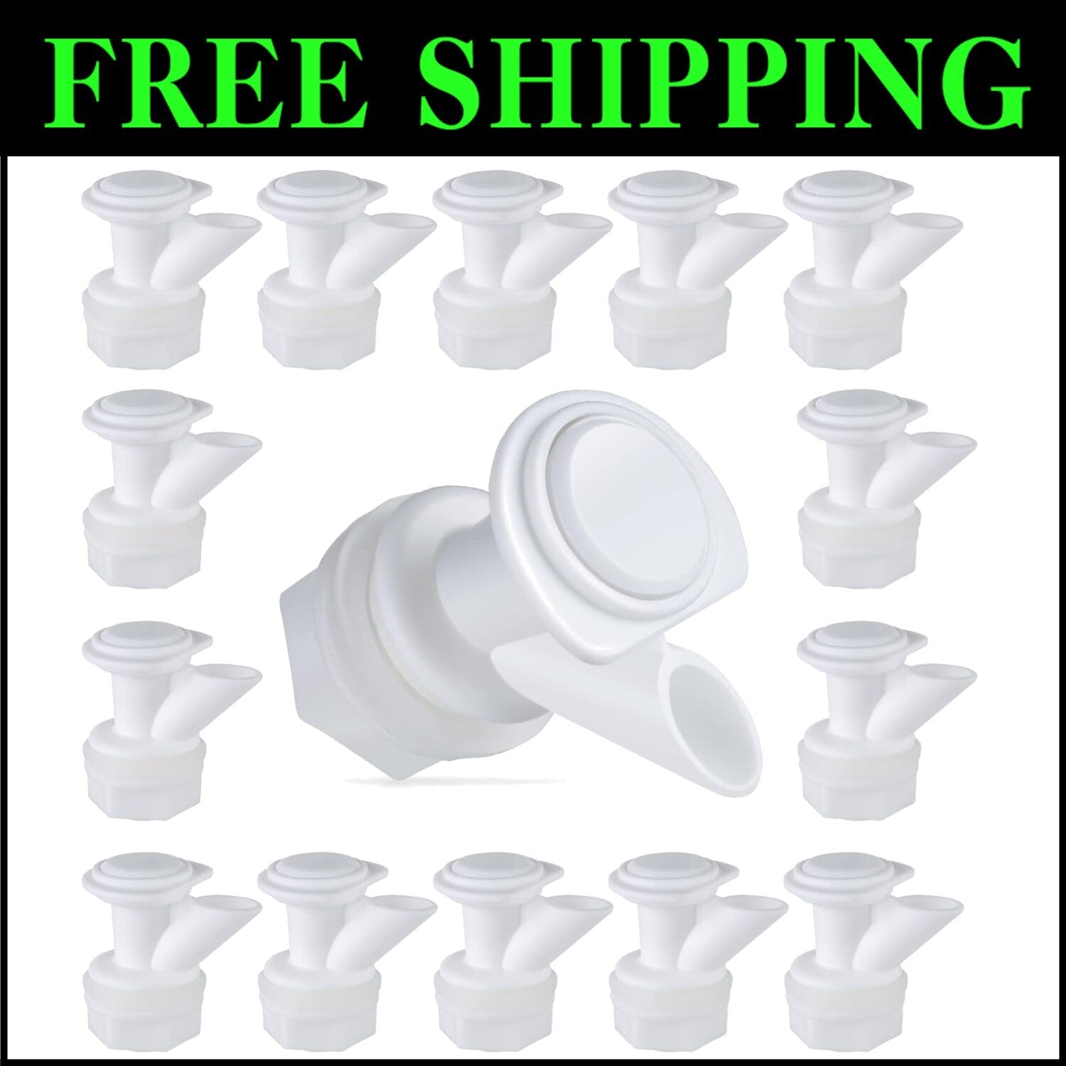 Durable Push-Button Spigot Replacement for Igloo Water Coolers, 30 Pieces