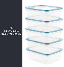 Load image into Gallery viewer, Stylish 5-Pack 8.5-Cup Food Storage Containers - Dishwasher, Microwave Safe