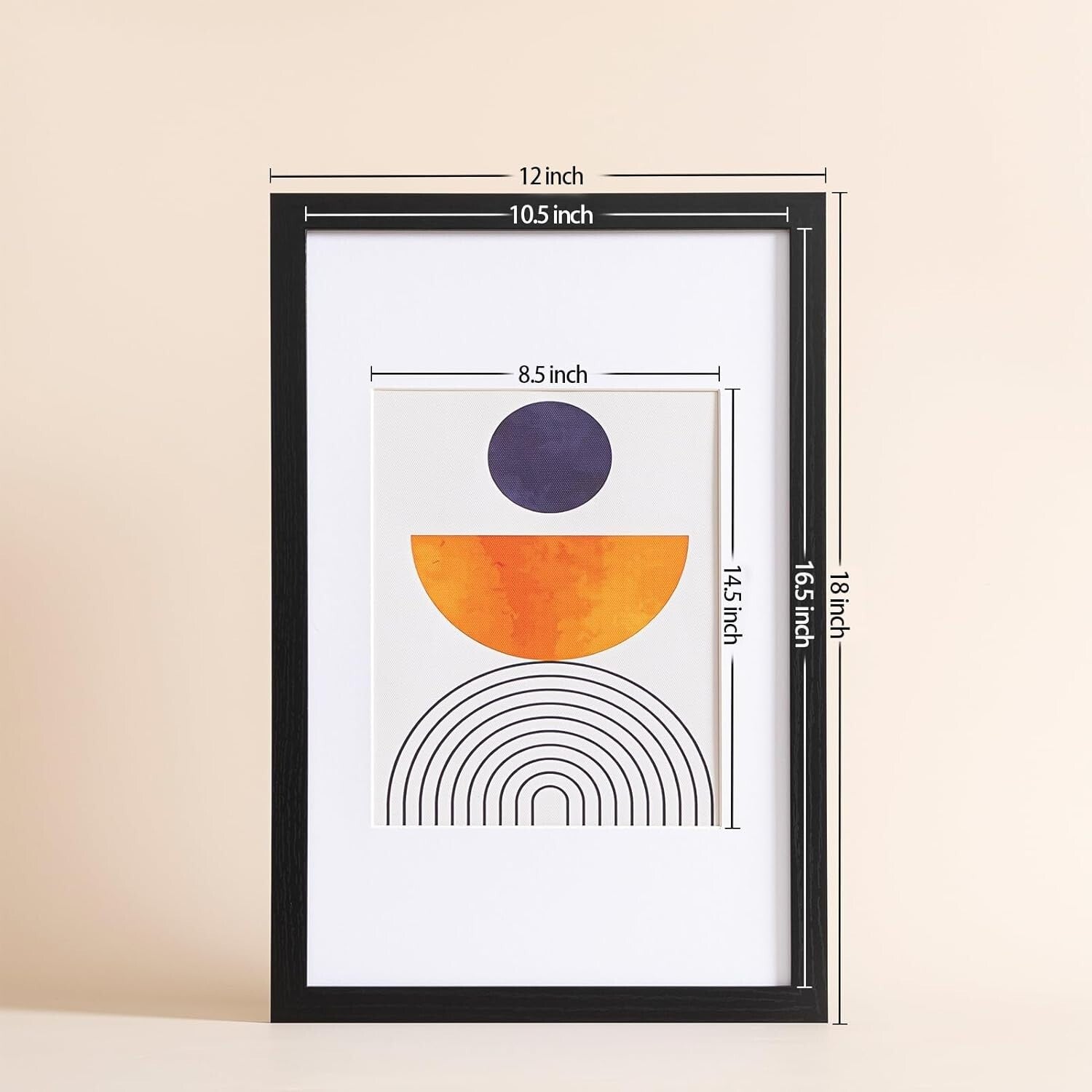 Set of 5 Black 11x17 Picture Frames for Gallery Wall Decor - Versatile Display