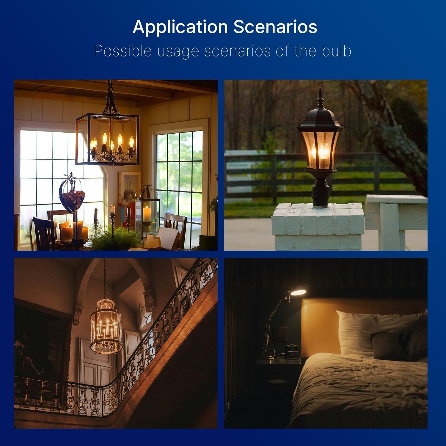 Versatile 40W Equivalent Dimmable Amber LED Bulbs for Stunning Indoor Spaces