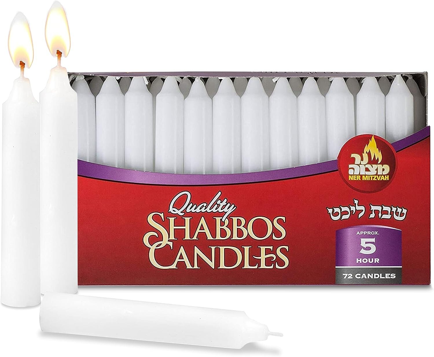 72 Classic White 6-Inch Taper Candles – Dripless & Smokeless for Any Occasion