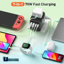 Load image into Gallery viewer, Universal 70W Travel Adapter with EU/UK/US/AU Compatibility - Compact Design