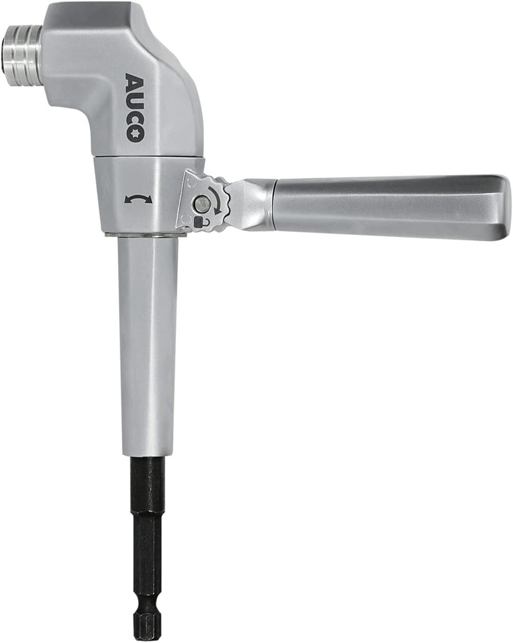 All Metal Right Angle Drill Attachment - Impact Driver Compatible Up to 3000 RPM