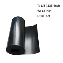 Load image into Gallery viewer, Flexible Solid Rubber Sheet 1/8" Thick - Ideal for Insulation &amp; DIY Projects