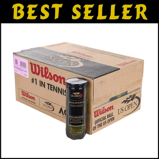 Durable 24 Can Case of U.S. Open Tennis Balls - Optimal Hard Court Performance