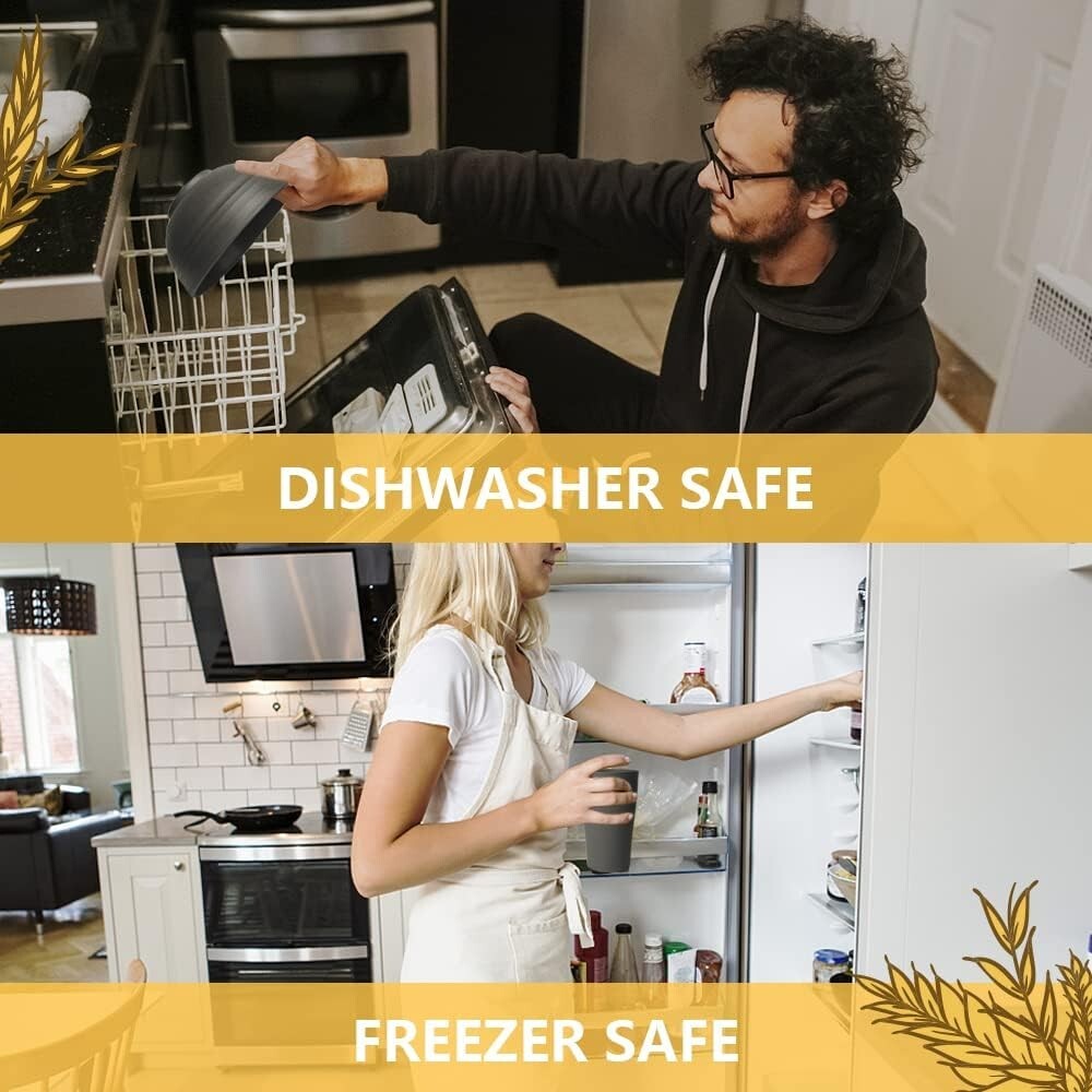 Elegant 40-Piece Service for 8 - Unbreakable Black Dinner Set for Every Occasion