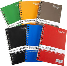 Load image into Gallery viewer, Durable 6-Pack Sketch Books - Ideal for Pencils, Markers &amp; More, 360 Pages Each