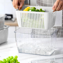 Load image into Gallery viewer, Large Capacity 4-Pack Fruit &amp; Vegetable Storage Containers with Ventilation Lids