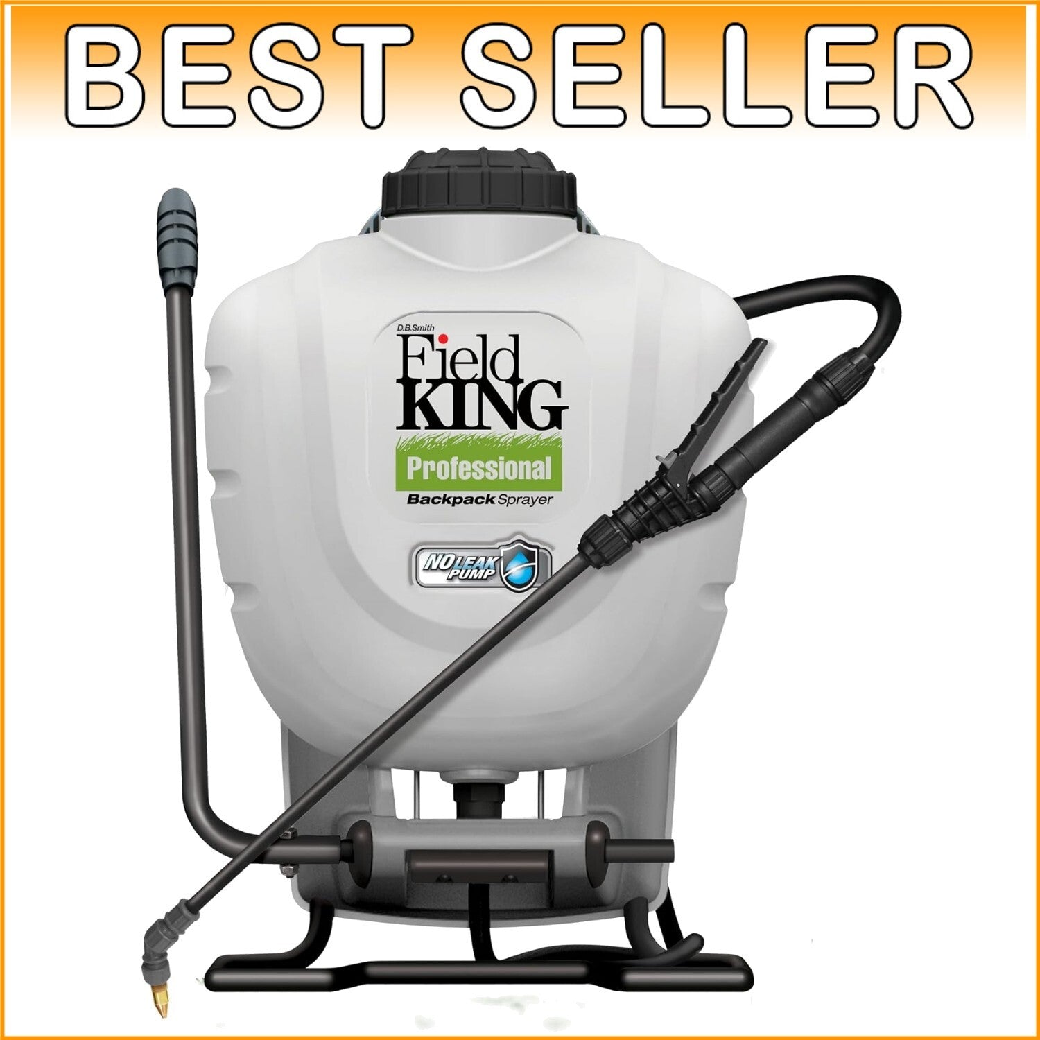 Ergonomic 4-Gallon Backpack Sprayer - Internal No Leak Pump, 150 PSI Performance