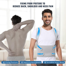 Load image into Gallery viewer, Adjustable Back Brace Posture Corrector for Pain Relief &amp; Better Alignment