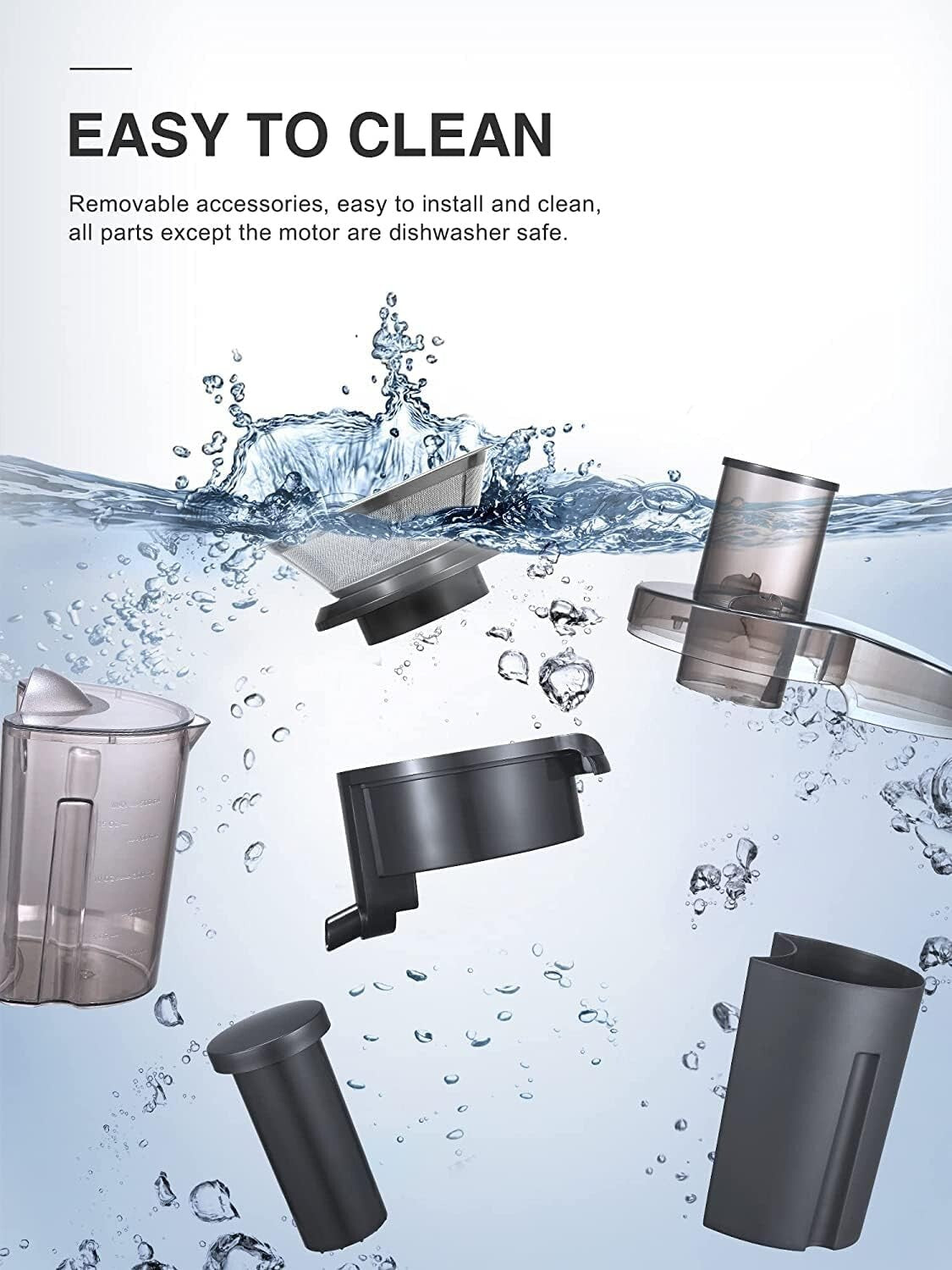 Centrifugal Juicer Extractor - 500W Power, BPA-Free, with Locking Safety Design