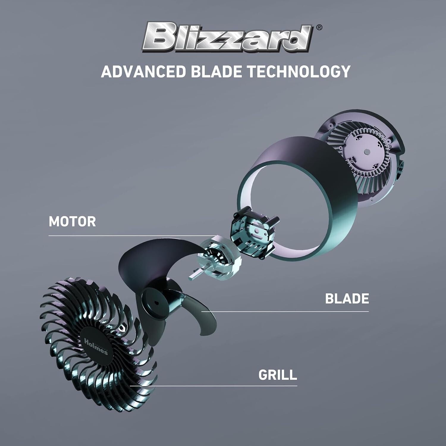Blizzard 8" Digital Air Circulator Fan with Remote - 3 Speeds & Adjustable Tilt