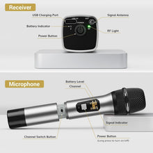 Load image into Gallery viewer, Premium Wireless Microphone Set with 15 Channels for Optimal Audio Experience