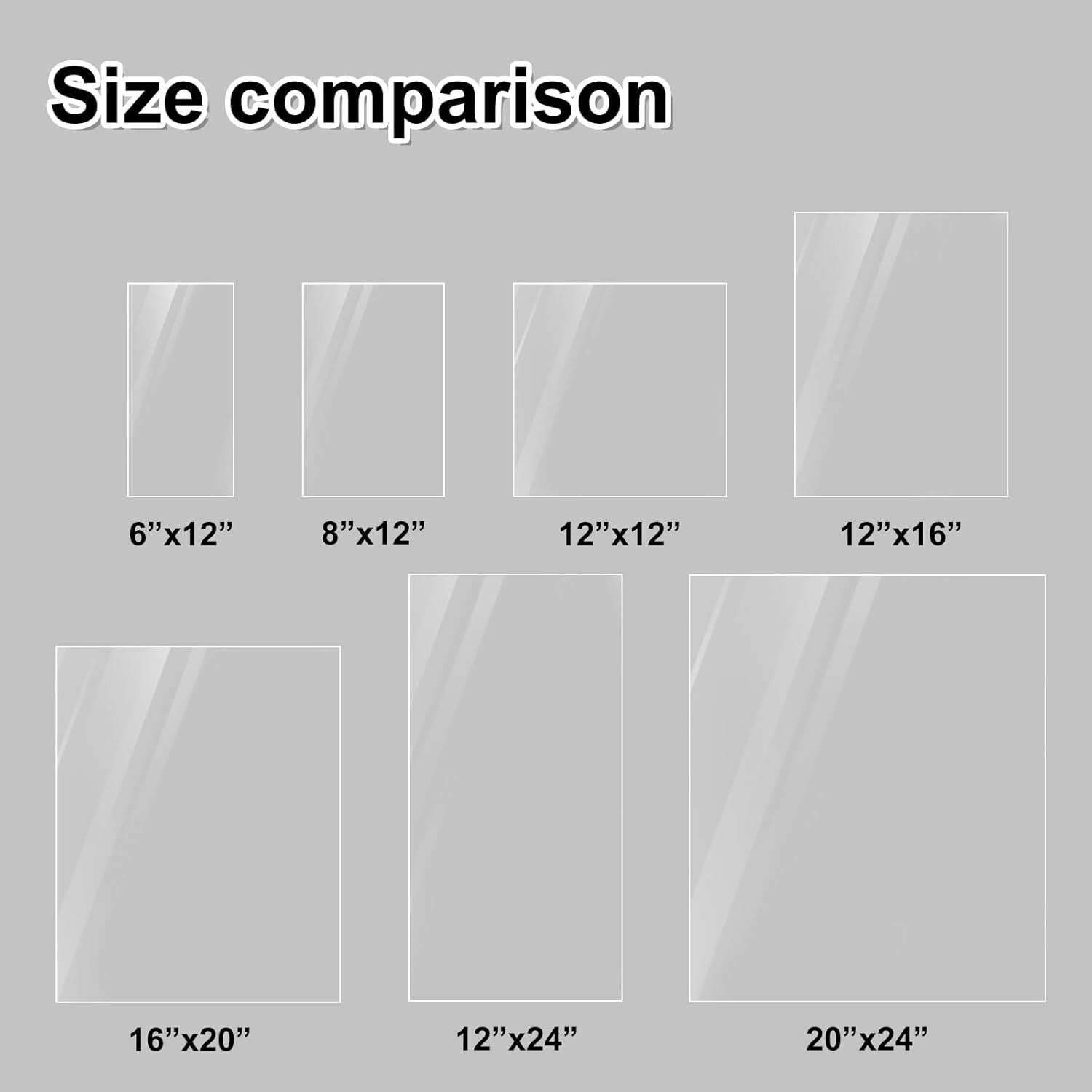 Flexible 4 Pack of 12x24 Clear Acrylic Panels - Ideal for Engraving, Crafting