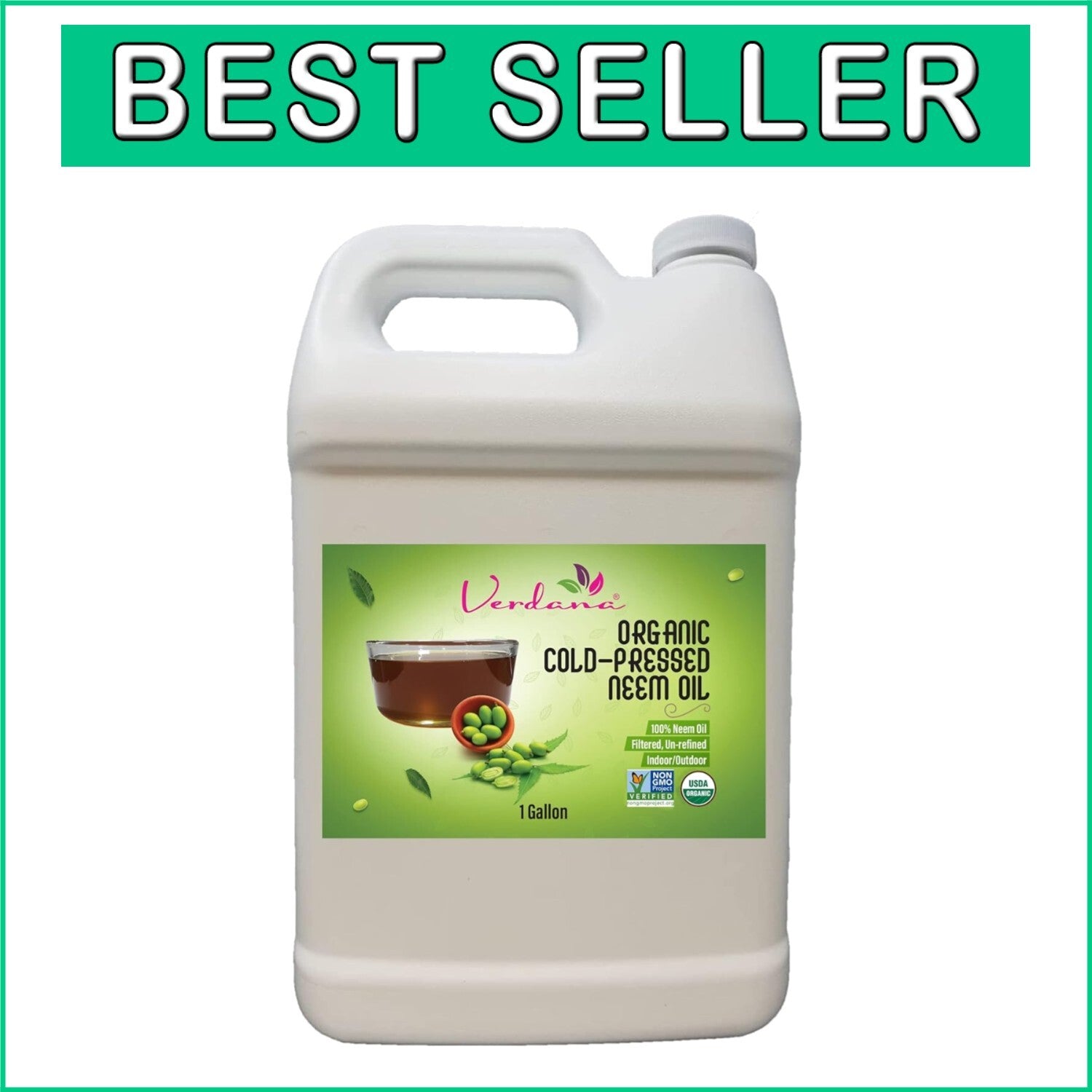 Multi-Purpose 1 Gallon Neem Oil - Perfect for Plants, Beauty & Soap Crafting