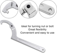 Load image into Gallery viewer, 4-Piece Adjustable Spanner Hook Wrench Set for Hydraulic Ram &amp; Mechanical Gear