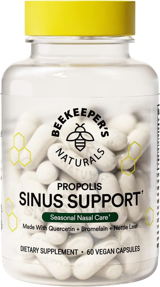 Natural Seasonal Sinus Relief Capsules - Enhance Comfort & Immune Support, 60 ct
