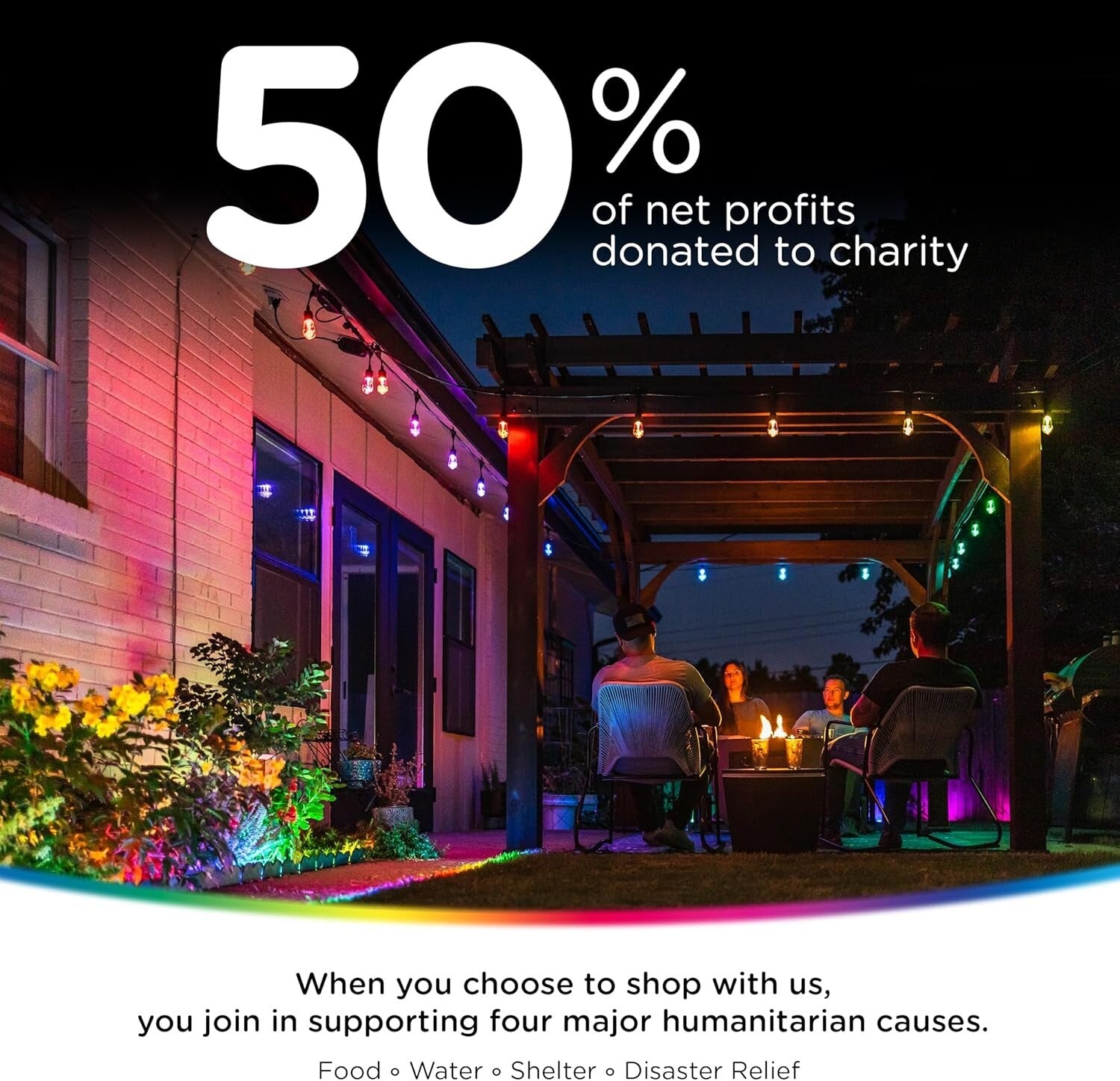 Elegant 24ft Outdoor String Lights with Remote Control & Weatherproof Design