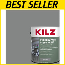 Load image into Gallery viewer, Low-Lustre Slate Gray Porch &amp; Patio Floor Paint - 1 Gallon, Waterproof, Durable
