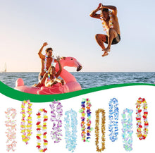 Load image into Gallery viewer, Vibrant 200 PCS Flower Lei Necklaces for Hawaiian Luau Parties &amp; Beach Events