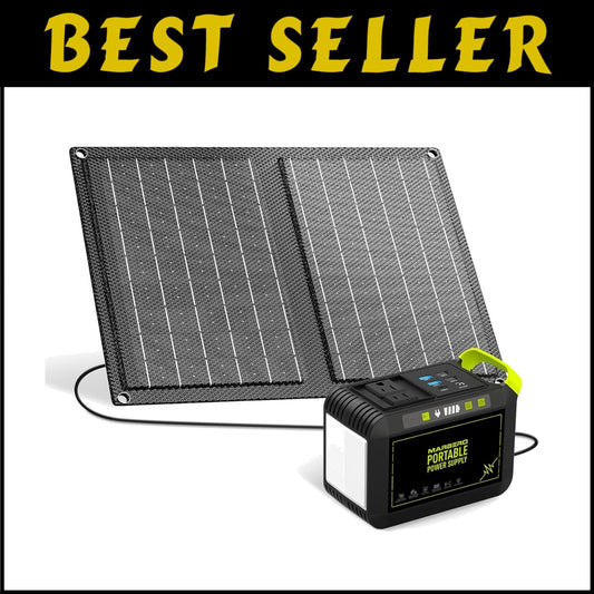 88.8Wh Solar Generator with 21W Panel - Portable Power for Camping & Emergencies