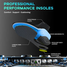 Load image into Gallery viewer, Lightweight Carbon Fiber Insoles with Shock Absorption - Ideal for Athletes - XL