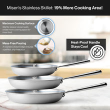 Load image into Gallery viewer, Versatile 5-Ply Frying Pan Set - Dishwasher Safe, Even Heating, 10" &amp; 12" Sizes