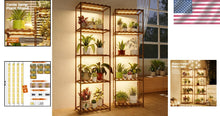 Load image into Gallery viewer, Ladder Style Plant Stands with Adjustable Grow Lights - Perfect for Home Décor